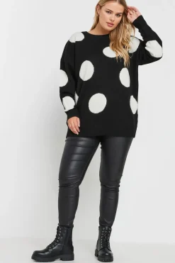 Knitted Polka Dot Jumper