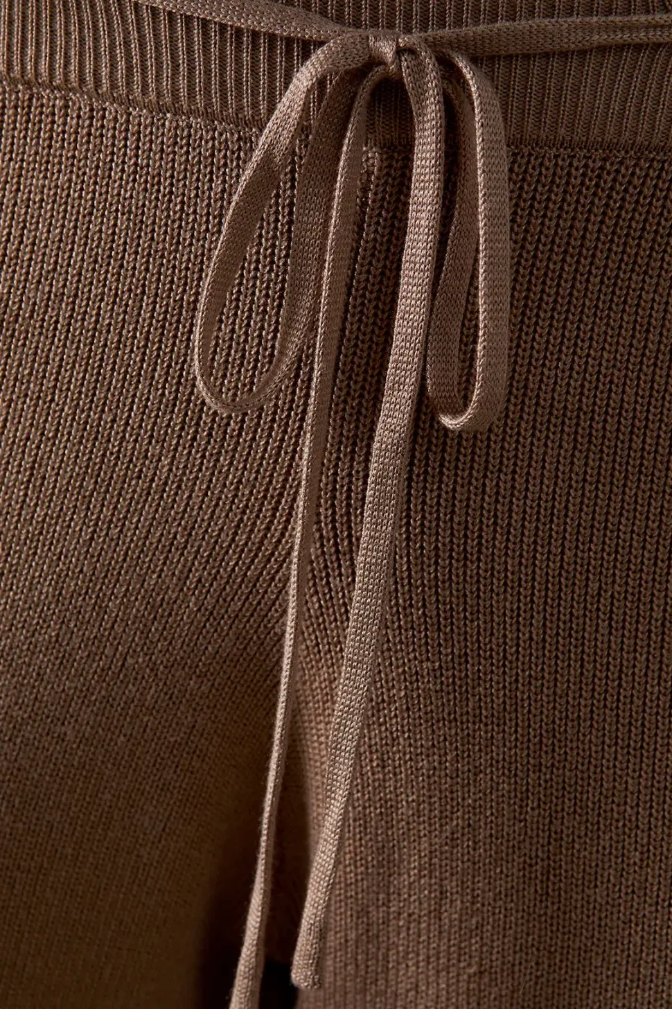 Knitted Tie Waist Trouser