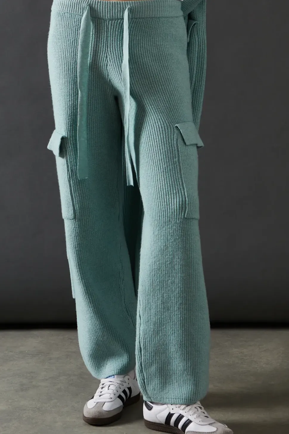 Knitted Tie Waist Trouser