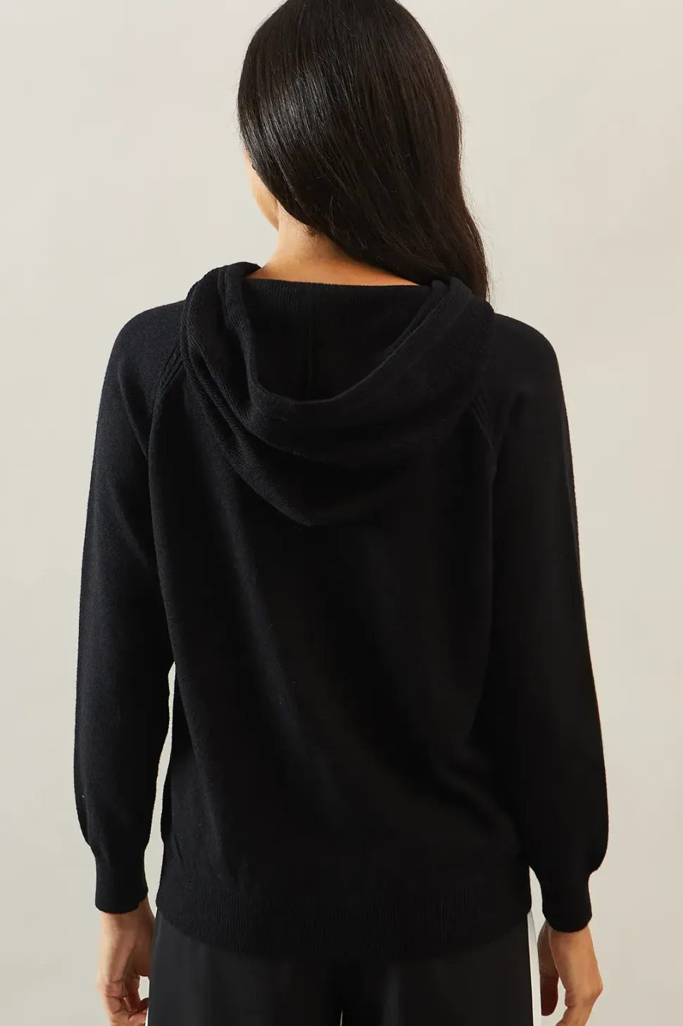 Knitted Zip Down Hoodie