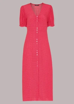 Labyrinth Geo Print Midi Dress-