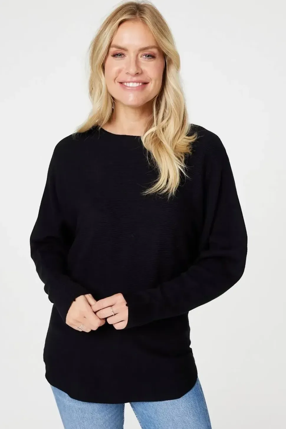 Lace Back Relaxed Fit Knit Top