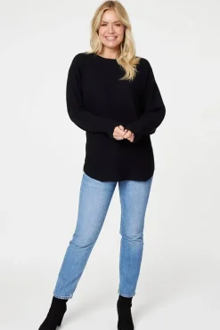 Lace Back Relaxed Fit Knit Top