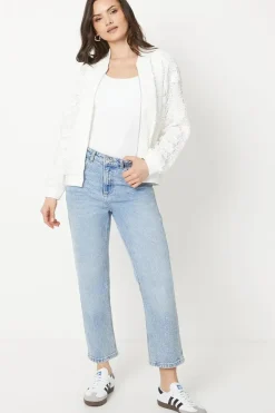 Lace Bomber Jacket