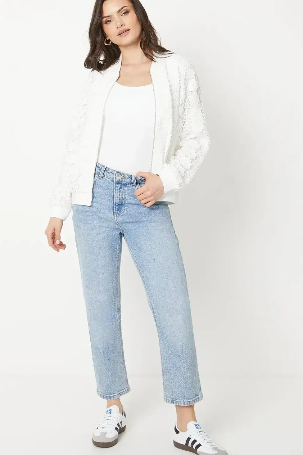 Lace Bomber Jacket