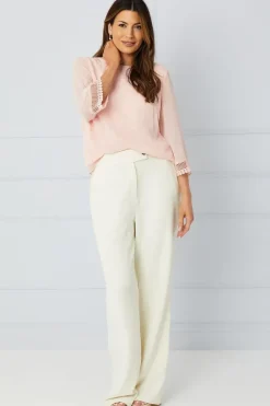 Lace Cuff Overlay Top
