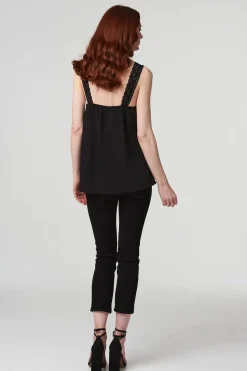 Lace Detail Cami Strap Top