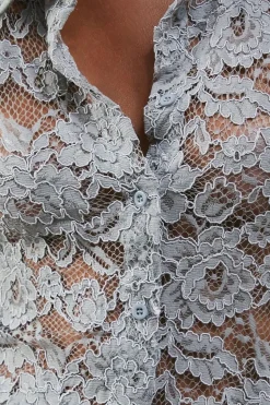 Lace Oversized Shirt