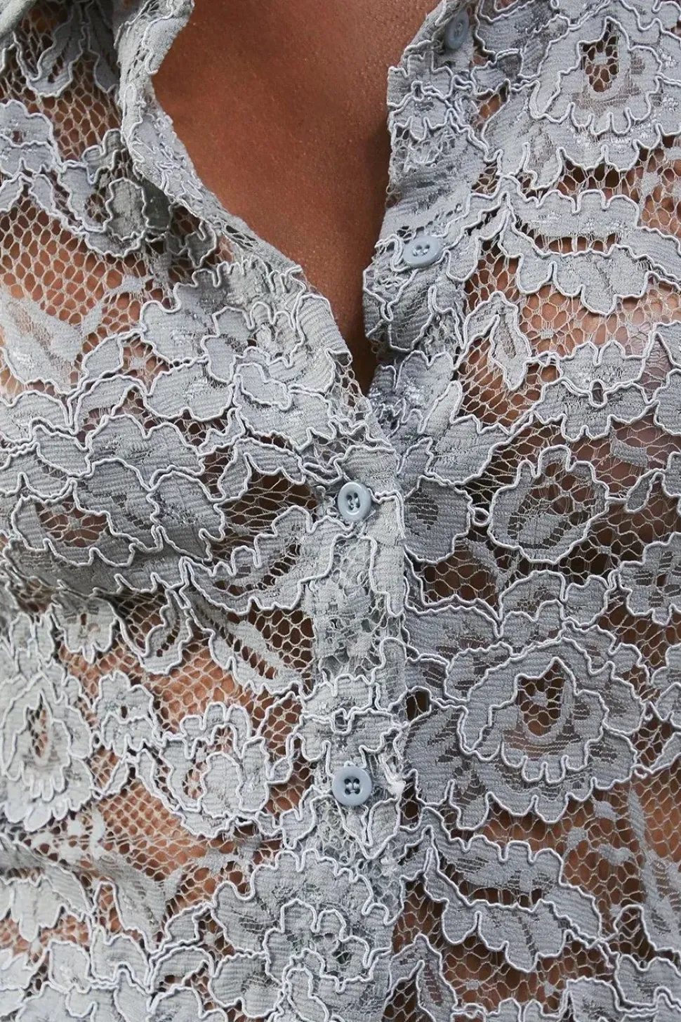 Lace Oversized Shirt