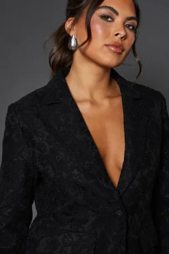 Lace Single Breasted Blazer