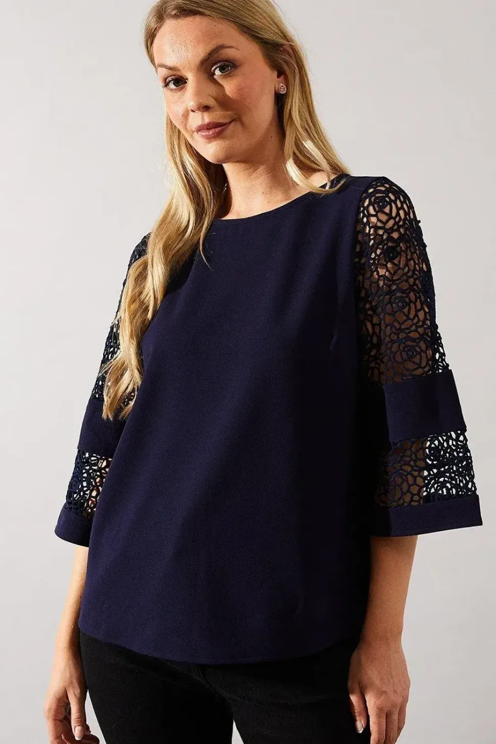 Lace Sleeve Blouse