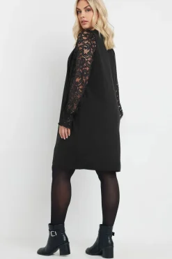 Lace Sleeve Mini Dress