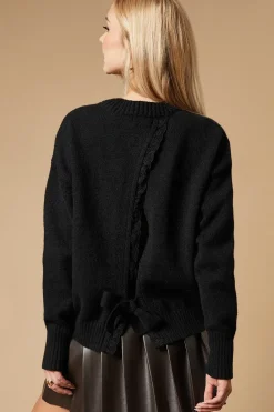 Lace Tie Back Jumper