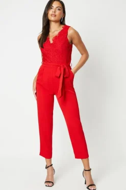 Lace Top Jumpsuit