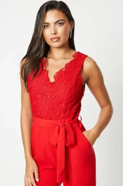 Lace Top Jumpsuit