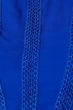 Lace Trim Placement Print Jumpsuit