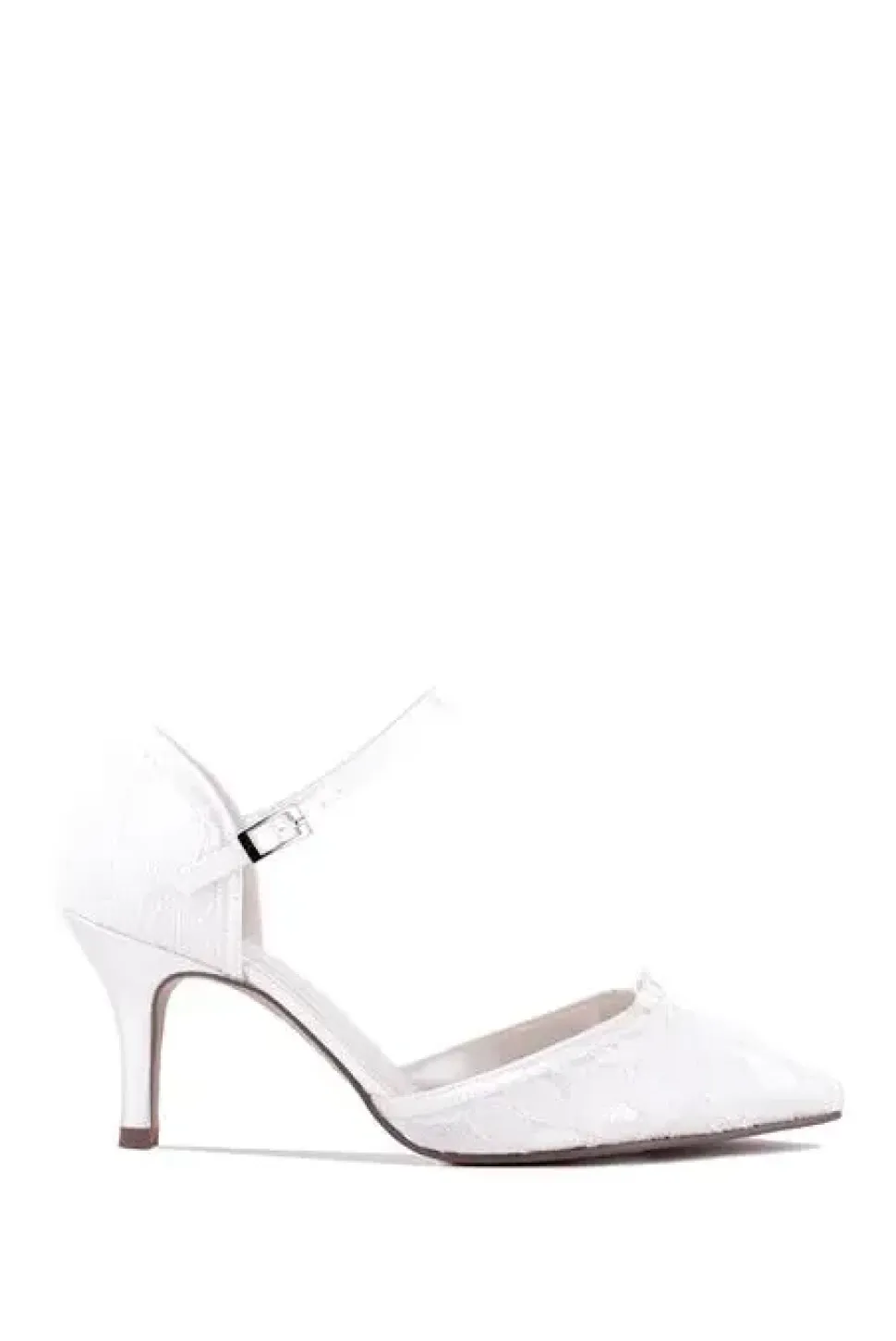 Lace 'Devotion' Mid Heel Stiletto Pointed Shoes