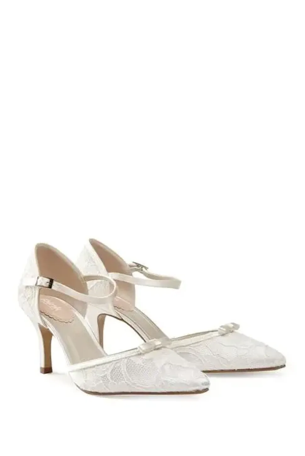 Lace 'Devotion' Mid Heel Stiletto Pointed Shoes