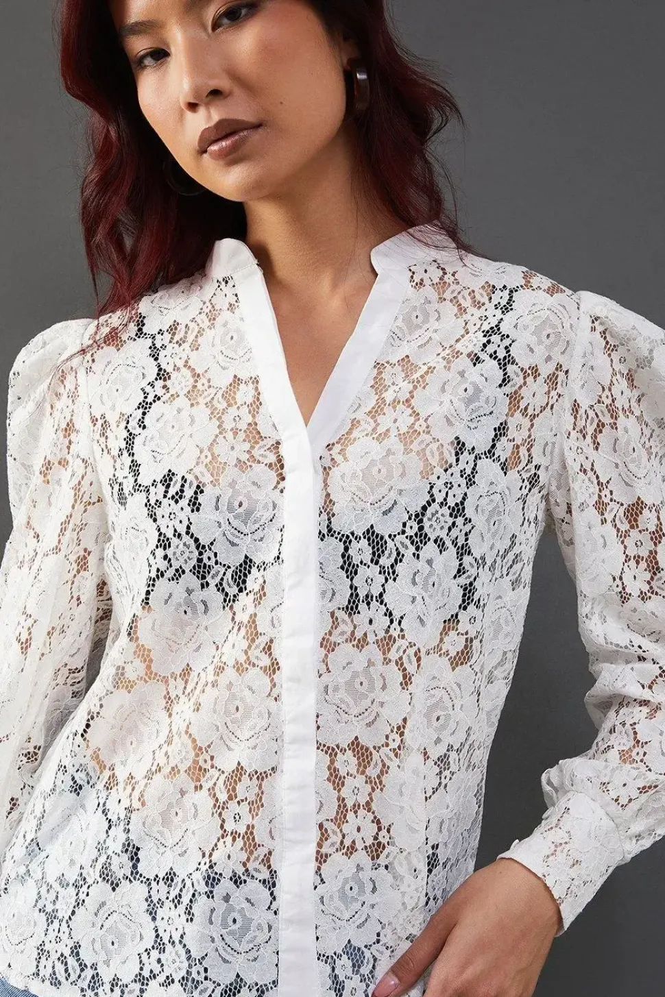 Lace Yoke Shirt
