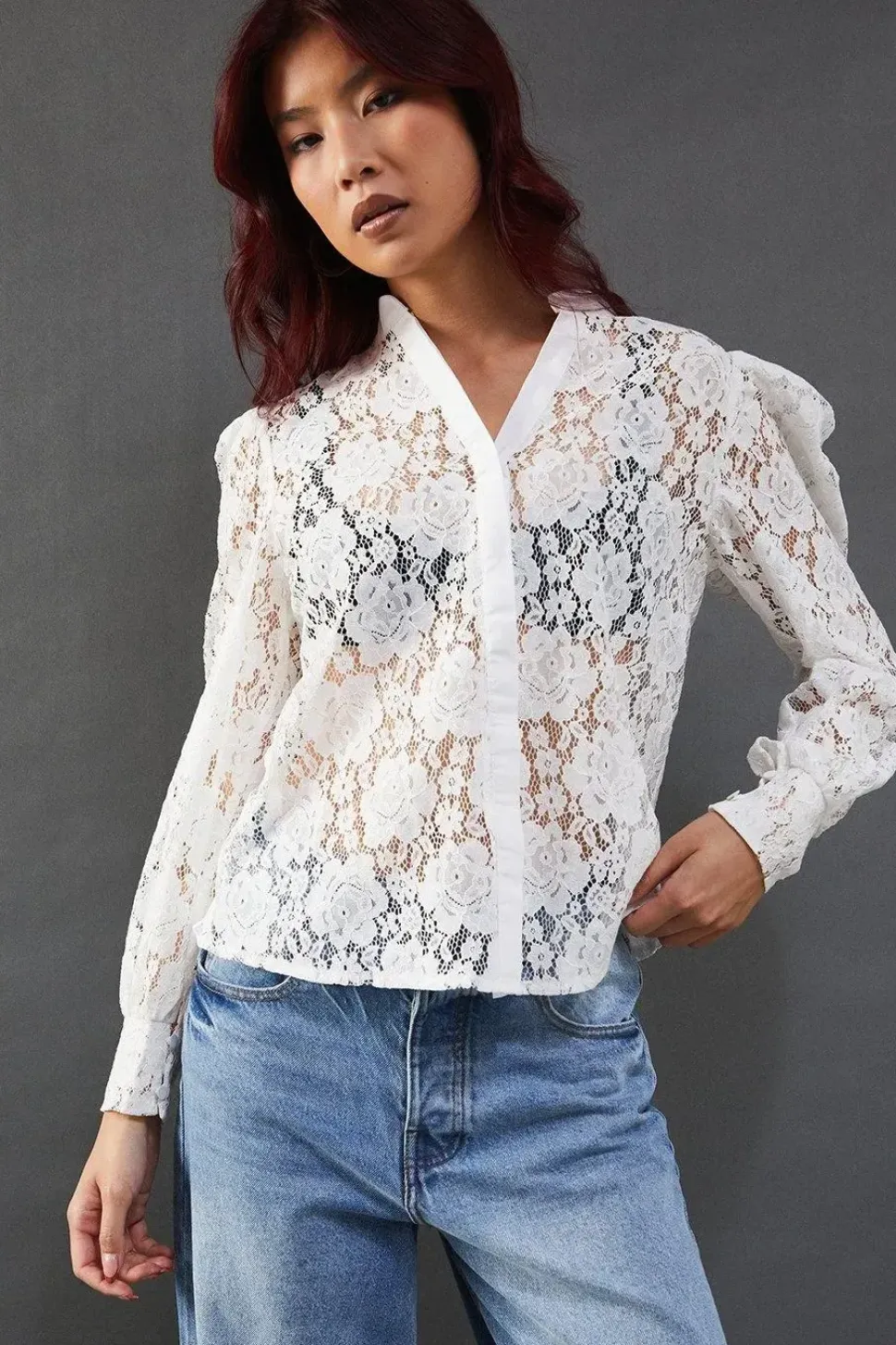 Lace Yoke Shirt