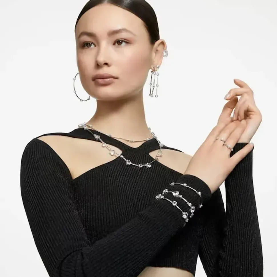 Ladies Constella Medium Cubic Zirconia Bar Necklace 5638699