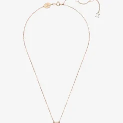 Ladies Constella Rose Gold-Plated Halo Necklace 5636272
