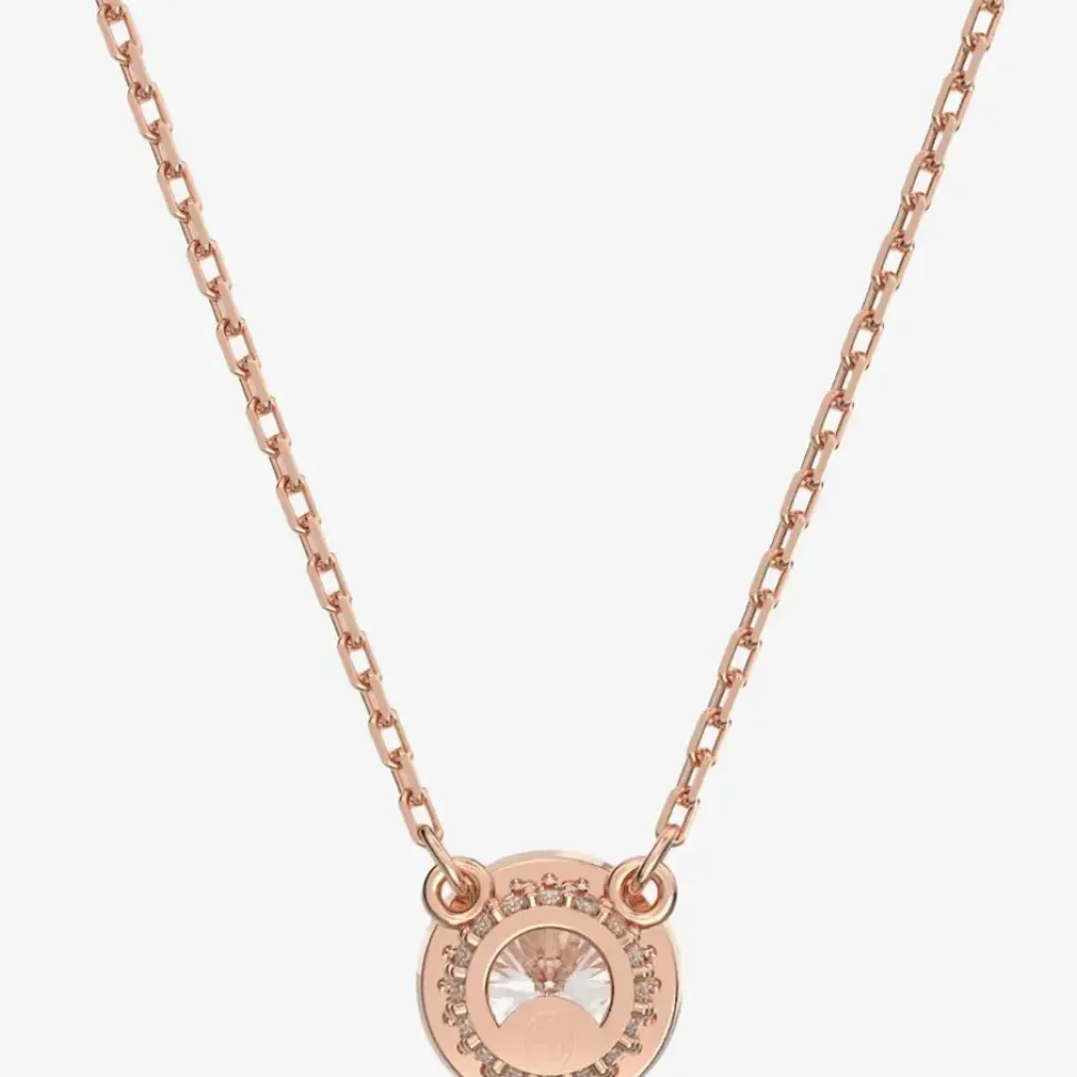 Ladies Constella Rose Gold-Plated Halo Necklace 5636272