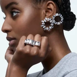 Ladies Millenia Crystal Halo Stud Earrings 5601509