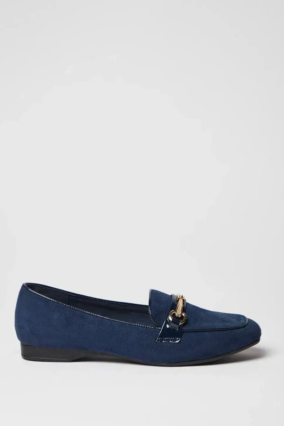 Layel Comfort Snaffle Detail Square Toe Loafers