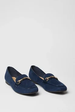 Layel Comfort Snaffle Detail Square Toe Loafers