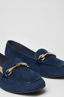 Layel Comfort Snaffle Detail Square Toe Loafers