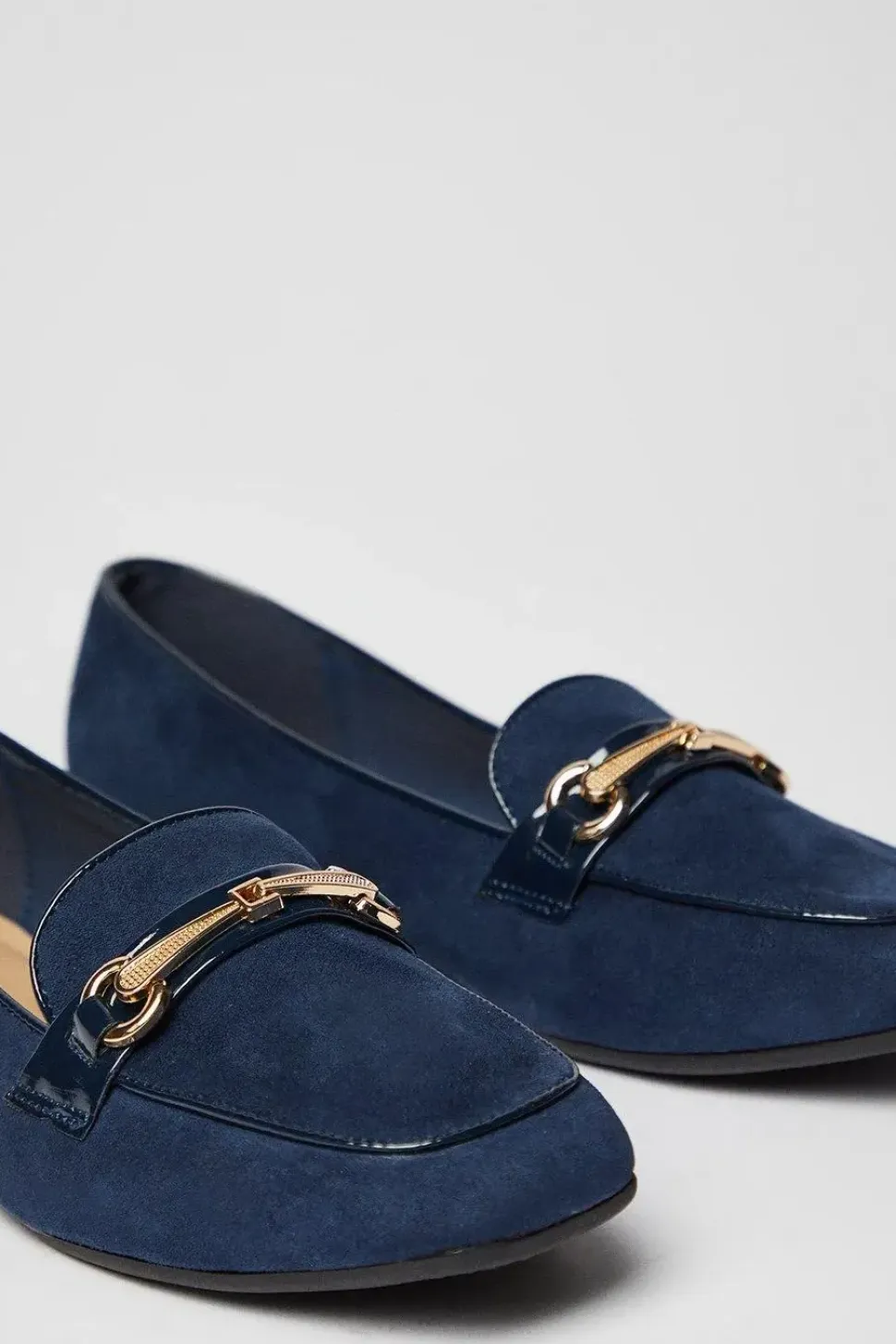 Layel Comfort Snaffle Detail Square Toe Loafers