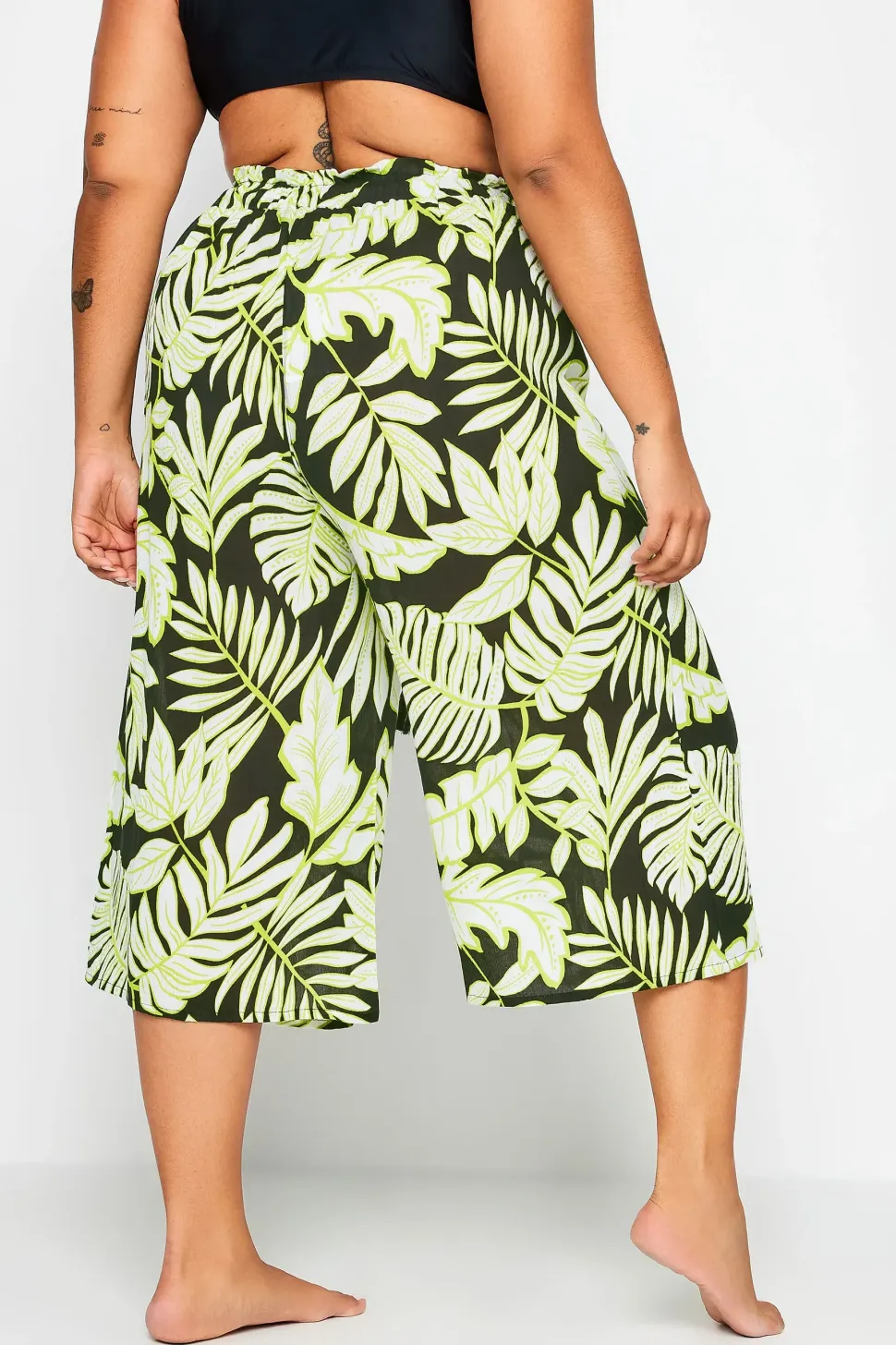 Leaf Print Culottes