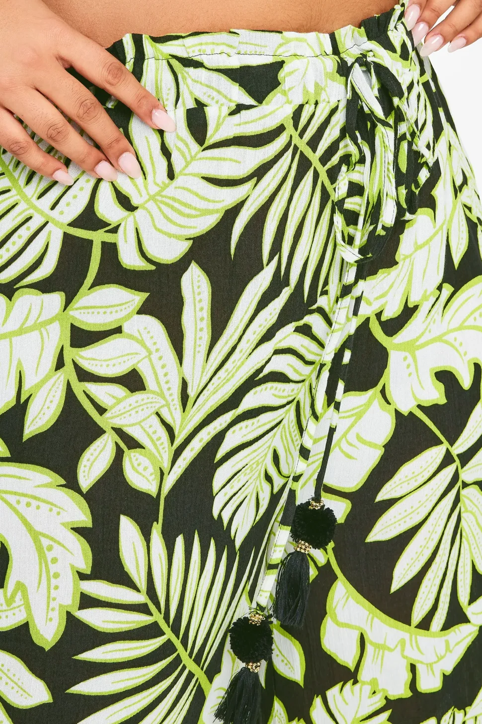 Leaf Print Culottes