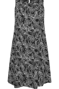 Leaf Print Mini Dress