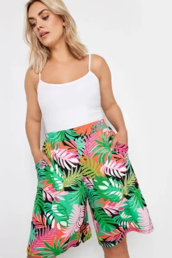 Leaf Print Shorts