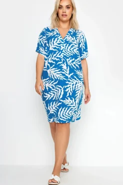 Leaf Print Tunic Dress