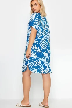 Leaf Print Tunic Dress