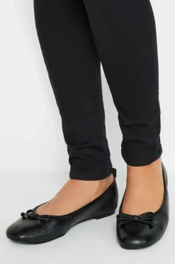 Leather Ballerina Pumps