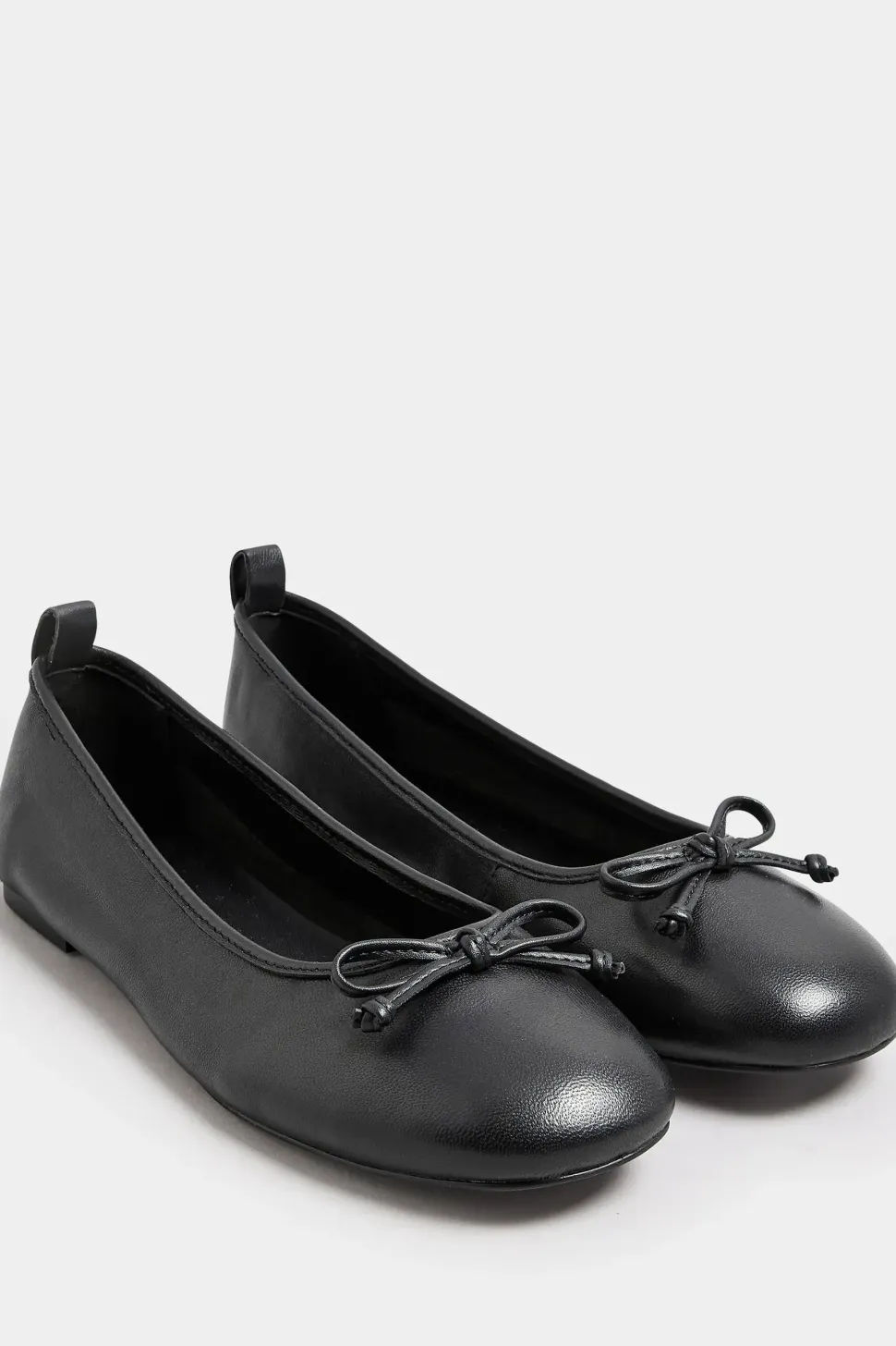 Leather Ballerina Pumps
