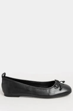 Leather Ballerina Pumps