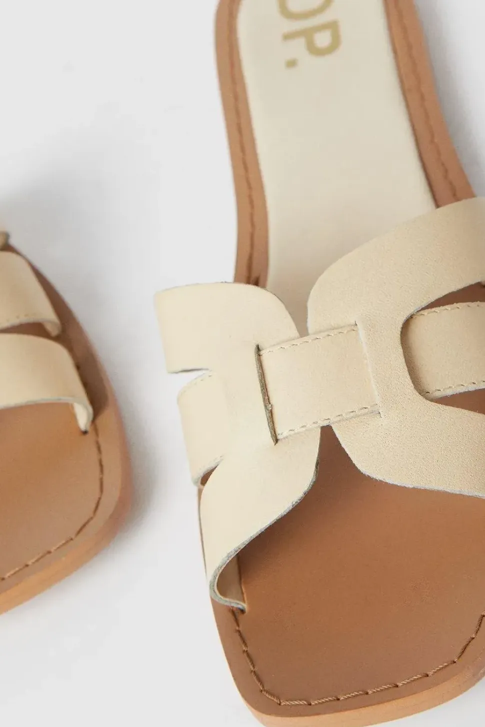 Leather Jemma Woven Sliders