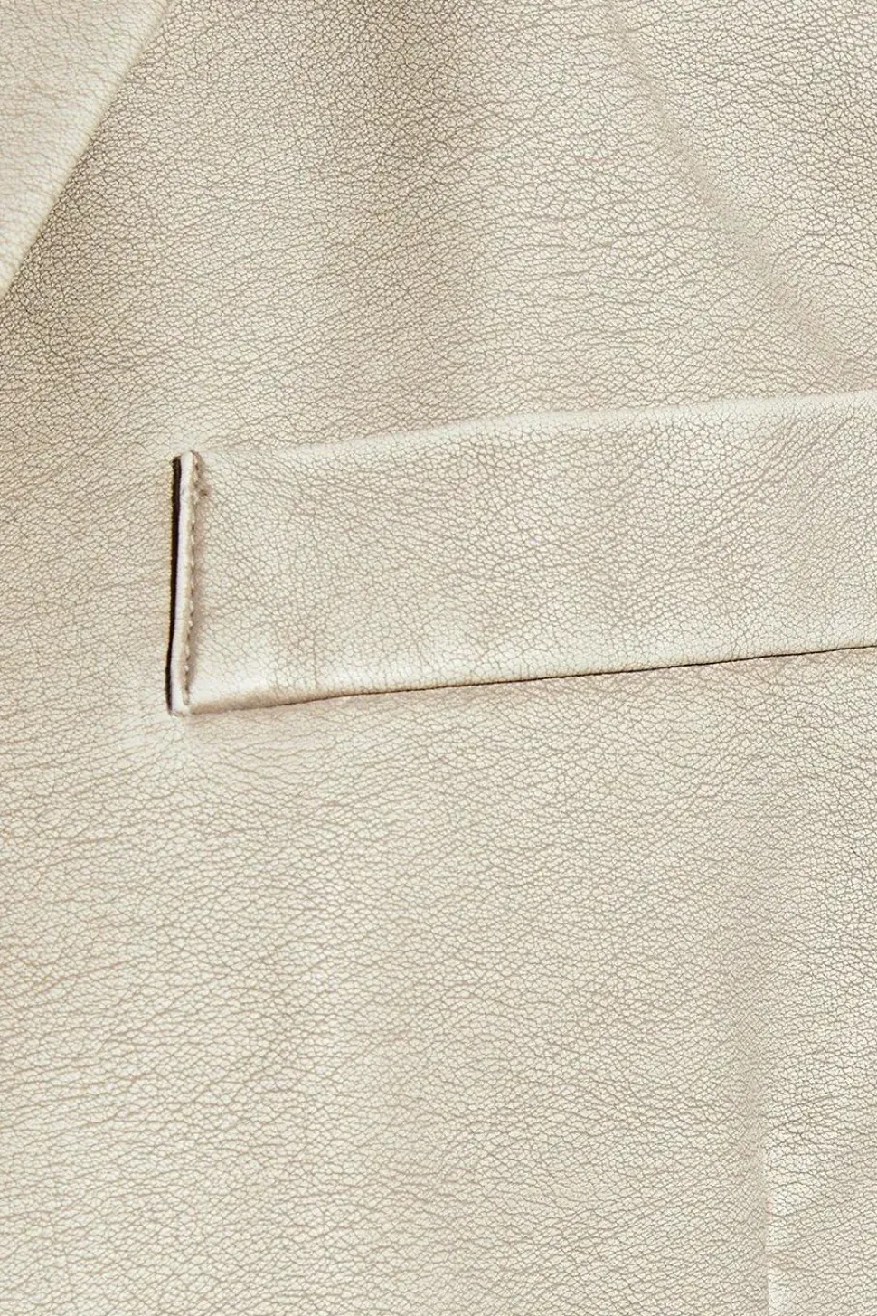Leather Look Oversized Blazer