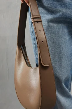 Leather Look Tassel Zip Bag