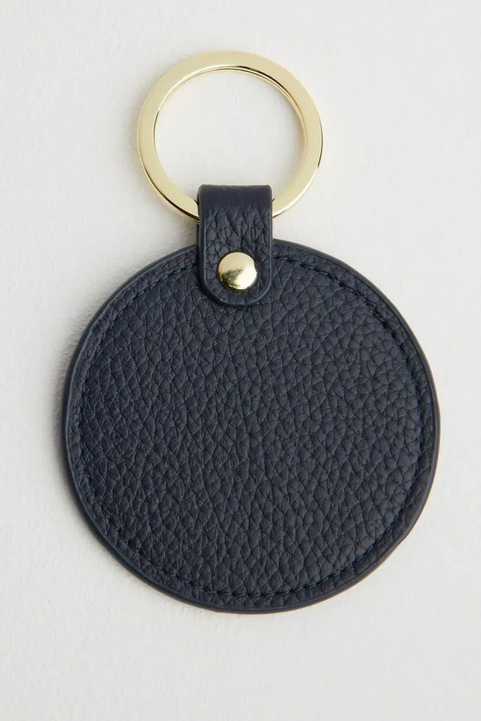 Leather Round Keyring