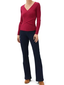 Lelyah Wrap Knit Top-