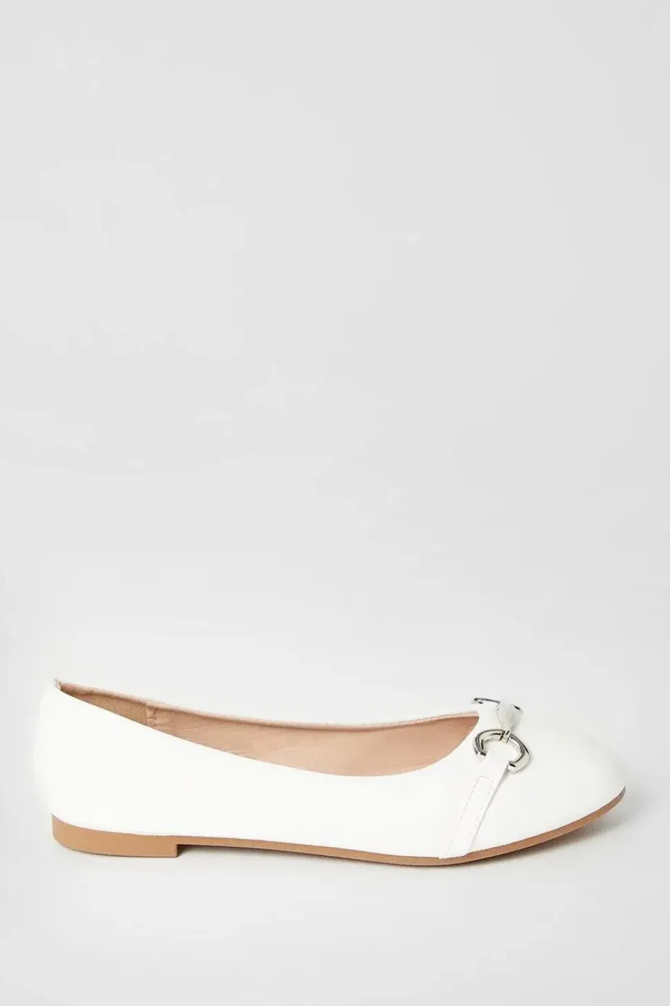 Lenny Snaffle Detail Ballerina Pumps