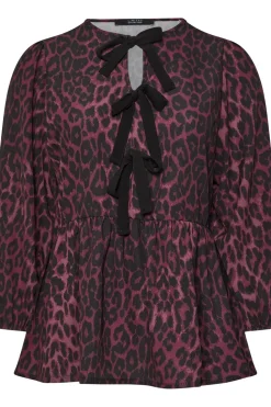 Leopard Print Bow Top