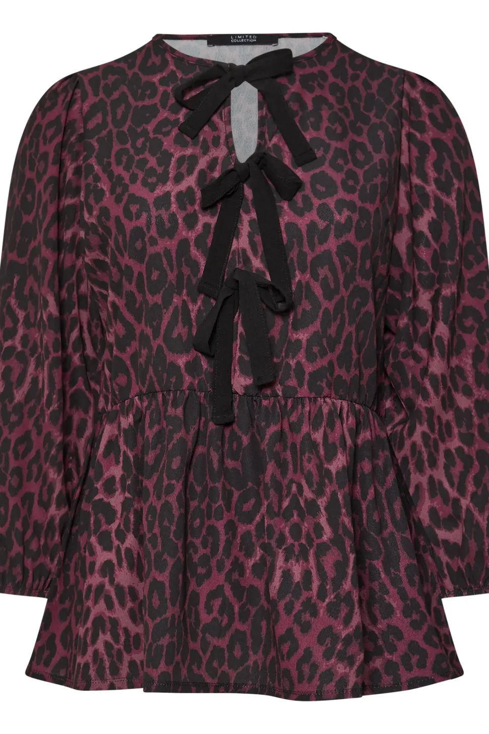Leopard Print Bow Top