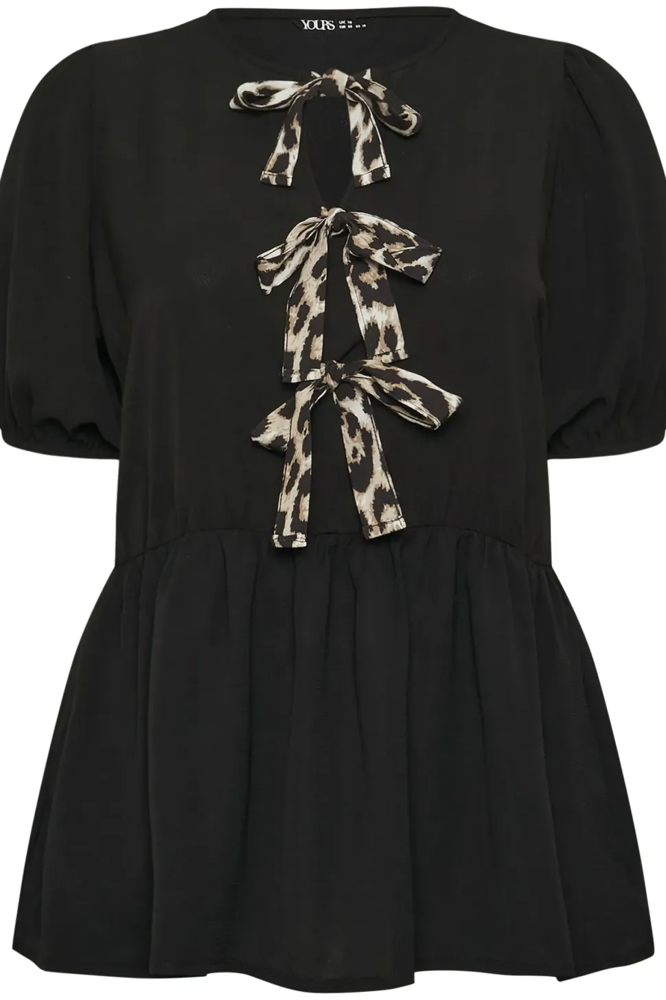 Leopard Print Bow Top